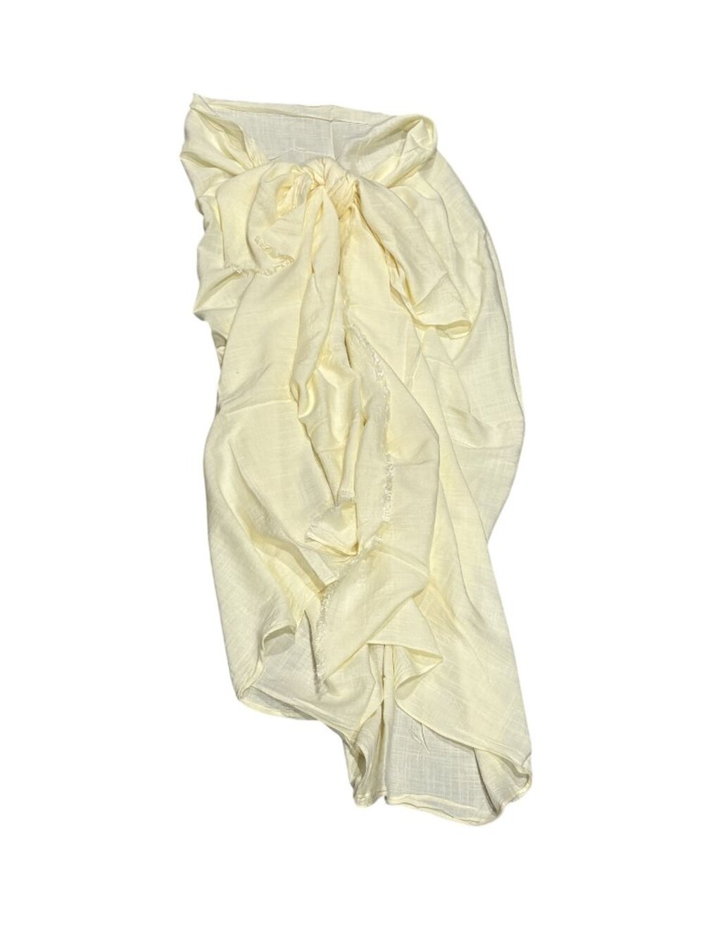 Monday Swimwear St. Tropez Sarong in Ivory Crinkle